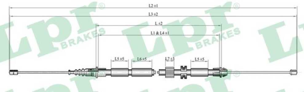 Vajer, parkeringsbroms, Bak, Höger, Vänster, ford mondeo turnier iii, 1116841, 1117106, 1126843, 1130446, 1208432, 1220591, 135