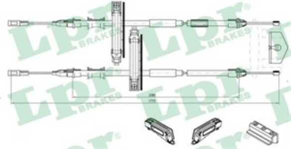 Vajer, parkeringsbroms, Mitt, ford focus i, focus sedan i, focus turnier i, 1143926, 1253159