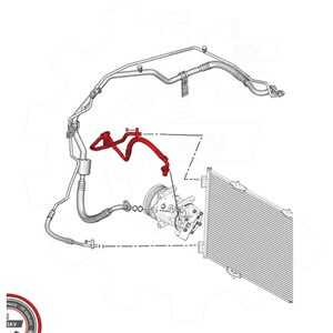 Varibelttrycksledning, klimatanläggning, citroën c3 ii, c4 cactus, ds ds 3, peugeot 2008 i, 208 i, 9678308780