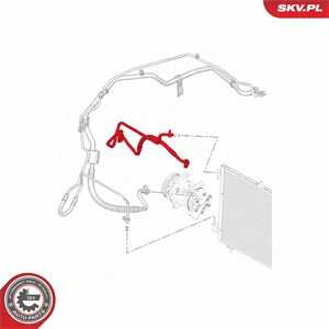 Varibelttrycksledning, klimatanläggning, citroën c3 / c3 origin iii, c3 picasso, c4 cactus, ds ds 3, peugeot 2008 i, 208 i, 967