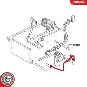 Varibelttrycksledning, klimatanläggning, nissan,opel,renault, 8200190741, 9244600QAA