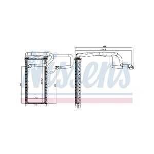 Värmeväxlare, kupévärme, Fram, land rover discovery iv, discovery van iv, range rover sport i, AH2218D557AA, LR015348