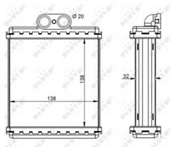 Värmeväxlare, kupévärme, suzuki vitara, vitara cabrio, x-90, 7412060A10, 7412064A10, SDB000602, SDB000603, SDB000604, SDB500120