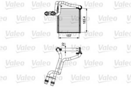 Värmeväxlare, kupévärme, vw golf plus v, jetta iv, 5C0819031