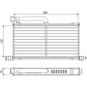 Värmeväxlare, kupévärme, audi a6 allroad c6, a6 c6, a6 c6 avant, r8, r8 spyder, 420898037A, 4F0820031D