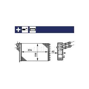 Värmeväxlare, kupévärme, audi,seat,skoda,vw, 1J1 819 031 A, 1J1 819 031 B, 1J1819031, 1J1819031A, 1J1819031B