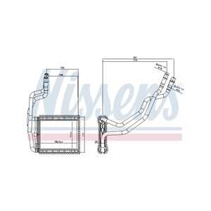 Värmeväxlare, kupévärme, ford, 1752009, 1905860, AV1118B539BA, AV1118B539DA