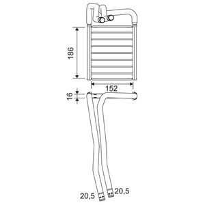 Värmeväxlare, kupévärme, hyundai i20 i, 971384P000, 97138-4P000