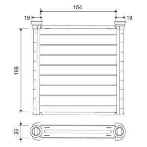 Värmeväxlare, kupévärme, bmw,mini, 64 11 9 297 754, 64119297754, 9 297 754, 9297754