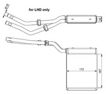 Värmeväxlare, kupévärme, ford,mazda,volvo, 1 253 187, 1 301 838, 1 317 080, 3 066 533-0, 3M5H1 8B53 9AA, 3M5H1 8B53 9AB, 3M5H1 