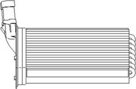 Värmeväxlare, kupévärme, citroën,peugeot, 6448 C8