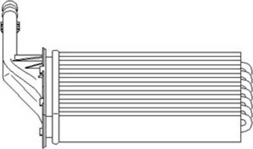 Värmeväxlare, kupévärme, citroën saxo, peugeot 106 i, 106 ii, 6448 72, 6448 75