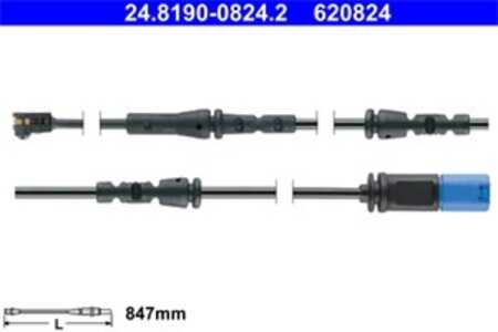 Varningssensor, bromsbeläggslitage, Framaxel, framaxel vänster, bmw x5 [g05, f95], x5 van [g05], x6 [g06, f96], x7 [g07], 34 35