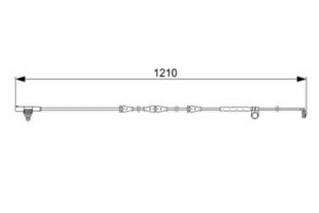 Varningssensor, bromsbeläggslitage, Framaxel, land rover range rover sport i, SEM 5000 26, SEM 5000 90