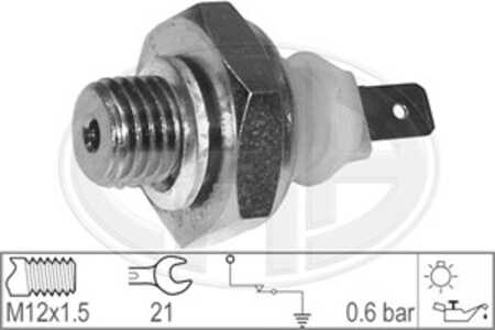 Varningsswitch, oljetryck, citroën c15 skåp/stor limousine, peugeot 205 i, 205 ii, 309 i, 309 ii, 1131 44, 4151246, 91 521 111