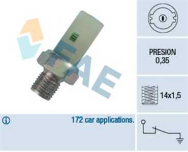 Varningsswitch, oljetryck, mitsubishi,renault,volvo, 2003050A00, 25240-00Q0C, 3343427, 3343427-5, 4399856, 5948422, 7599461, 76