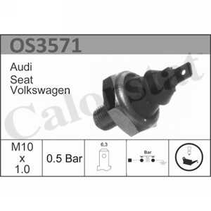 Varningsswitch, oljetryck, seat arosa, skoda octavia i, octavia combi i, vw golf iv, lupo i, polo, polo iii, 030919081B, 030919