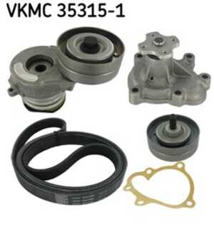 Vattenpump + spårremssats, opel astra g halvkombi, astra g kombi, astra g sedan, vauxhall astra mk iv, 044 260 849 B, 12 04 641