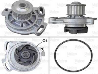 Vattenpump, vw passat b3/b4, passat b3/b4 variant, transporter buss iv, transporter flak/chassi iv, transporter skåp iv, 023121