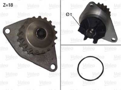 Vattenpump, citroën c2, c3 i, c4 i, c4 coupé, peugeot 1007, 206 halvkombi, 206 sw, 207, 307, 307 break, 307 sw, 1201G2, 1201-G2