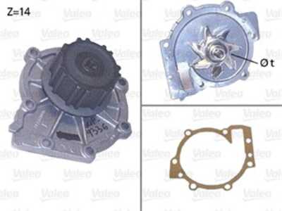 Vattenpump, volvo s80 i, 272334, 2723340, 2723344, 8694627, 9142695