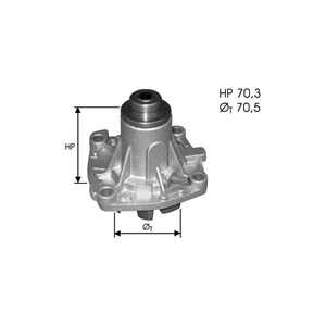 Vattenpump, alfa romeo,chrysler,ford,rover, 1143871, 4720429, 60513608, 60555999, 60562567, 60562571, 60564004, 7072641, 717117