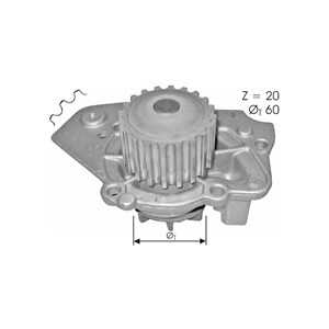 Vattenpump, citroën,peugeot,talbot, 120139, 120163, 1611897280, 1623098480, 91511136, 94012010390, 9401201390, 95641148, 956552