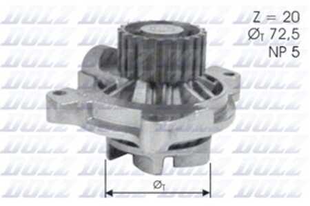 Vattenpump, audi 100 c3 avant, 100 c3 sedan, 100 c4 avant, 100 c4 sedan, 046121004D, 046121004DV, 046121004DX