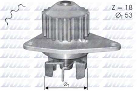 Vattenpump, citroën,fiat,peugeot, 0360601402, 1201G0, 1609417080, 9631169188