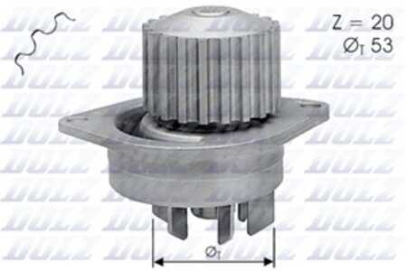 Vattenpump, citroën,nissan,peugeot,rover, 120158, 120197, 1201E4, 1201E6, 120725, 1611896980, 1623096180, 210106F900, 210106F90