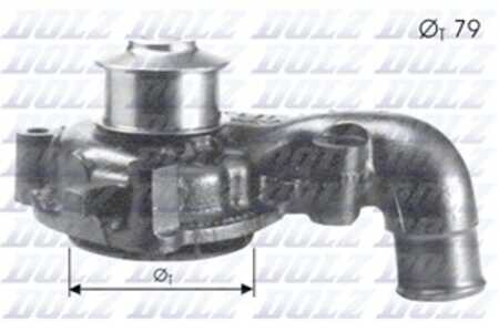 Vattenpump, ford, 1031279, 1674083, 5024197, 5024297, 91FX8591AA, 91FX8591BA, 96FX8591EA, EPW52, EPW85, ME96FX8591E1A