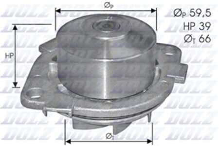 Vattenpump, fiat brava, bravo i, marea, marea weekend, lancia y, 7762924