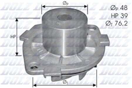 Vattenpump, alfa romeo,fiat,lancia, 10972068, 71776001, 7762925