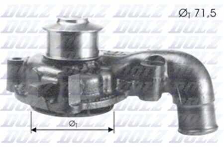 Vattenpump, ford,mazda, 1020988, 1023645, 1317913, 1517749, 1E015010, 1E0715010, 5020242, 88FX8591A1C, 88FX8591AA, 88FX8591AB, 