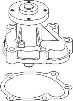 Vattenpump, opel, 13 34 052, 13 34 105, 97101320, 97110387