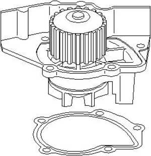 Vattenpump, citroën,peugeot, 1201 98