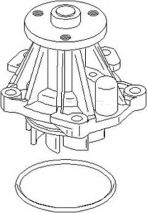 Vattenpump, ford escort v, escort vi, galaxy i, 1 320 086, 6 189 520, 7 087 383, 95XM8591AA