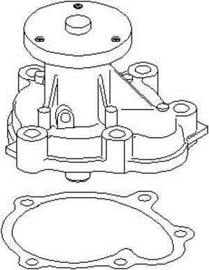 Vattenpump, opel,vauxhall, 13 34 073, 13 34 143, 63 34 019, 97251178, 97287175, 97307468