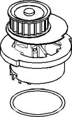 Vattenpump, opel,vauxhall, 13 34 011, 13 34 024, 90273923, 90349240