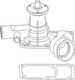 Vattenpump, opel, 13 34 027, 13 34 071, 90091035, 90409912