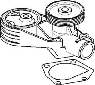 Vattenpump, skoda felicia i, felicia ii, felicia kombi ii, 047 121 011