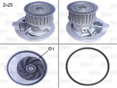 Vattenpump, chevrolet,daewoo,lada,opel,vauxhall, 1334041, 1334050, 1334053, 1334137, 1334243, 1334646, 24579450, 6334000, 90443