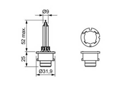 Xenonlampa BOSCH D4s P32d-5, honda,subaru,suzuki,mitsubishi,toyota,mazda,lexus