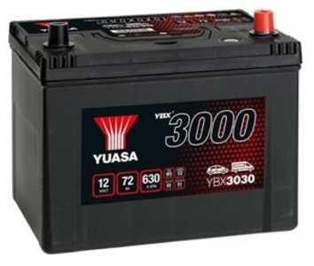 Yuasa  Batteri 12V 72Ah 630A, passar många modeller, 244101MA1A, 288000D241, 28800-0D241, 2880017121, 28800-17121, 2880038080, 