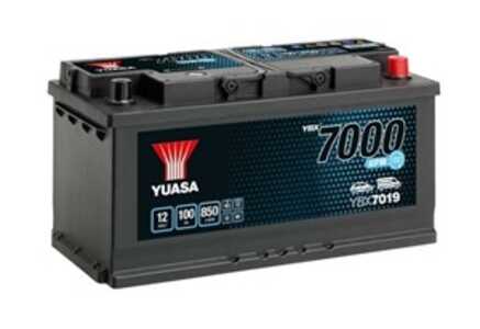 Yuasa EFB Start Stop Batteri 12V 100Ah 850A, audi,fiat,maserati,renault, 000915105EE