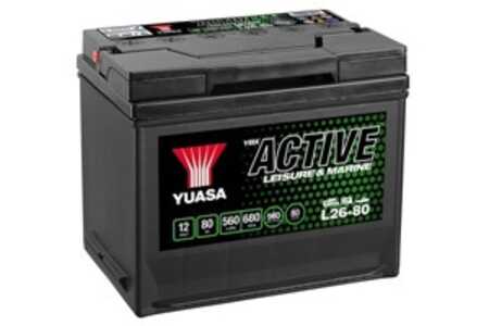 Yuasa Fritidsbatteri 12V, 80Ah, 560A, 960Wh, Universal